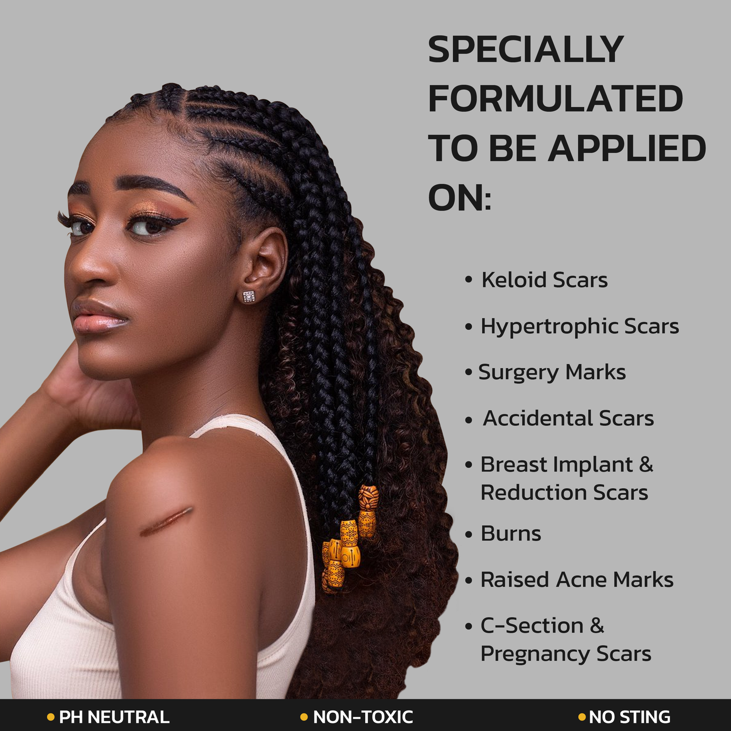 Scar gel for keloid and hypertrophic scars